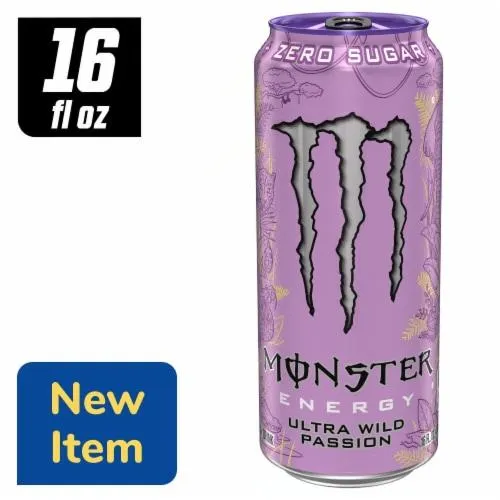 Monster Ultra Wild Passion Energy Drink Can