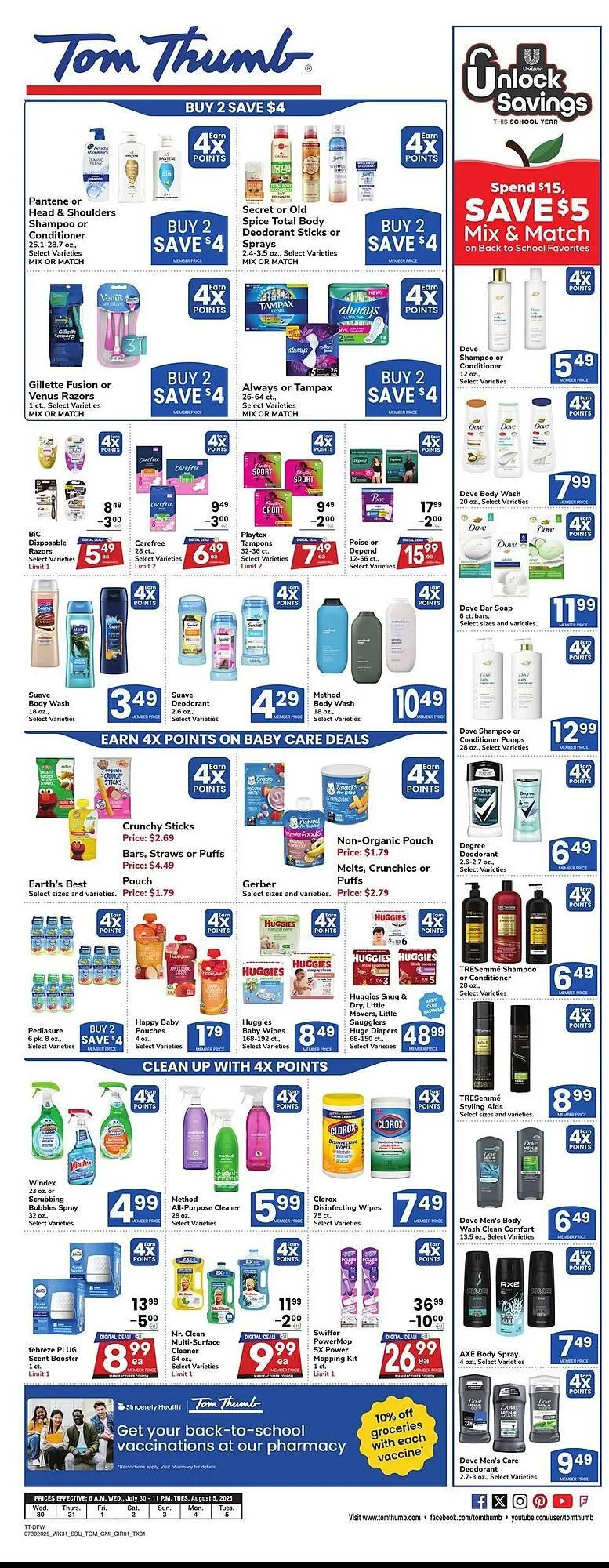 Weekly ad Tom Thumb Weekly Ad from July 30 to August 5 2025 - Page 6