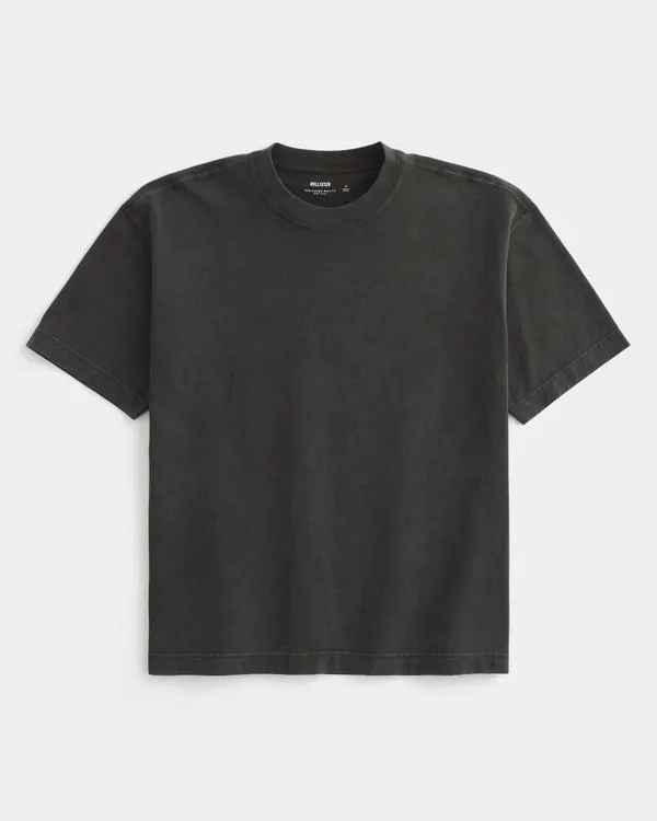 Boxy Heavyweight Washed Crew T-Shirt