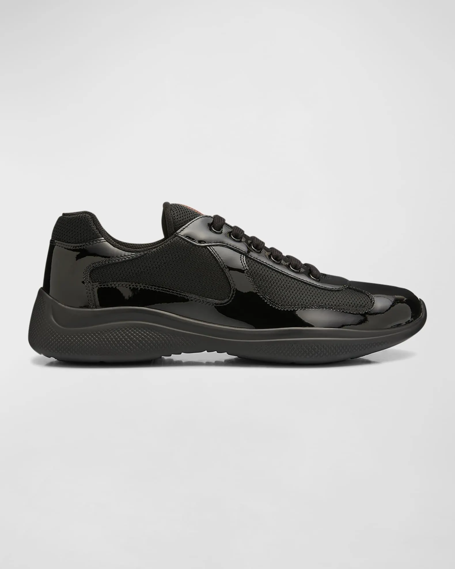 Men's America's Cup Patent Leather Patchwork Sneakers