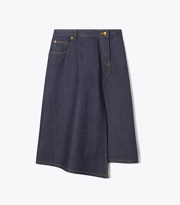 COTTON DENIM SKIRT