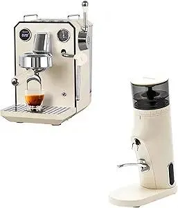 Espresso Machine & Electric Coffee Grinder Bundle for Cappuccino, Latte