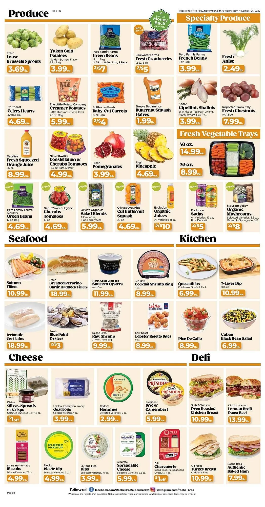 Weekly ad Roche Bros weekly ad from November 21 to November 27 2025 - Page 8