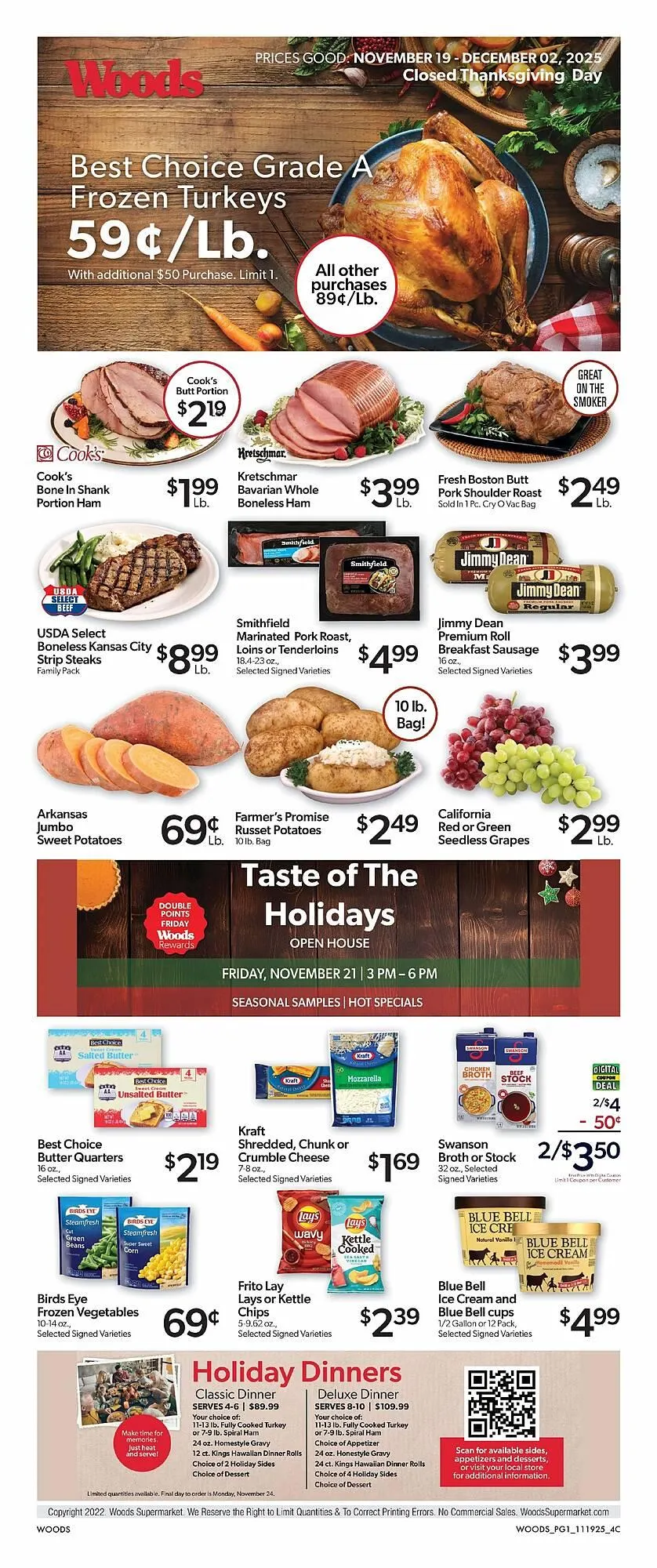 Woods Supermarket weekly ad - 1