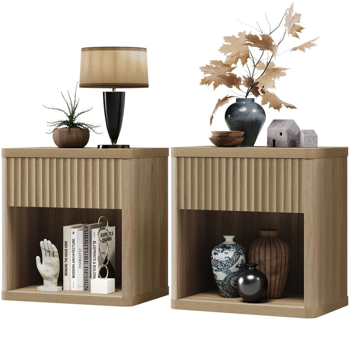 Cesiro 1 - Drawer Nightstand (Set of 2)