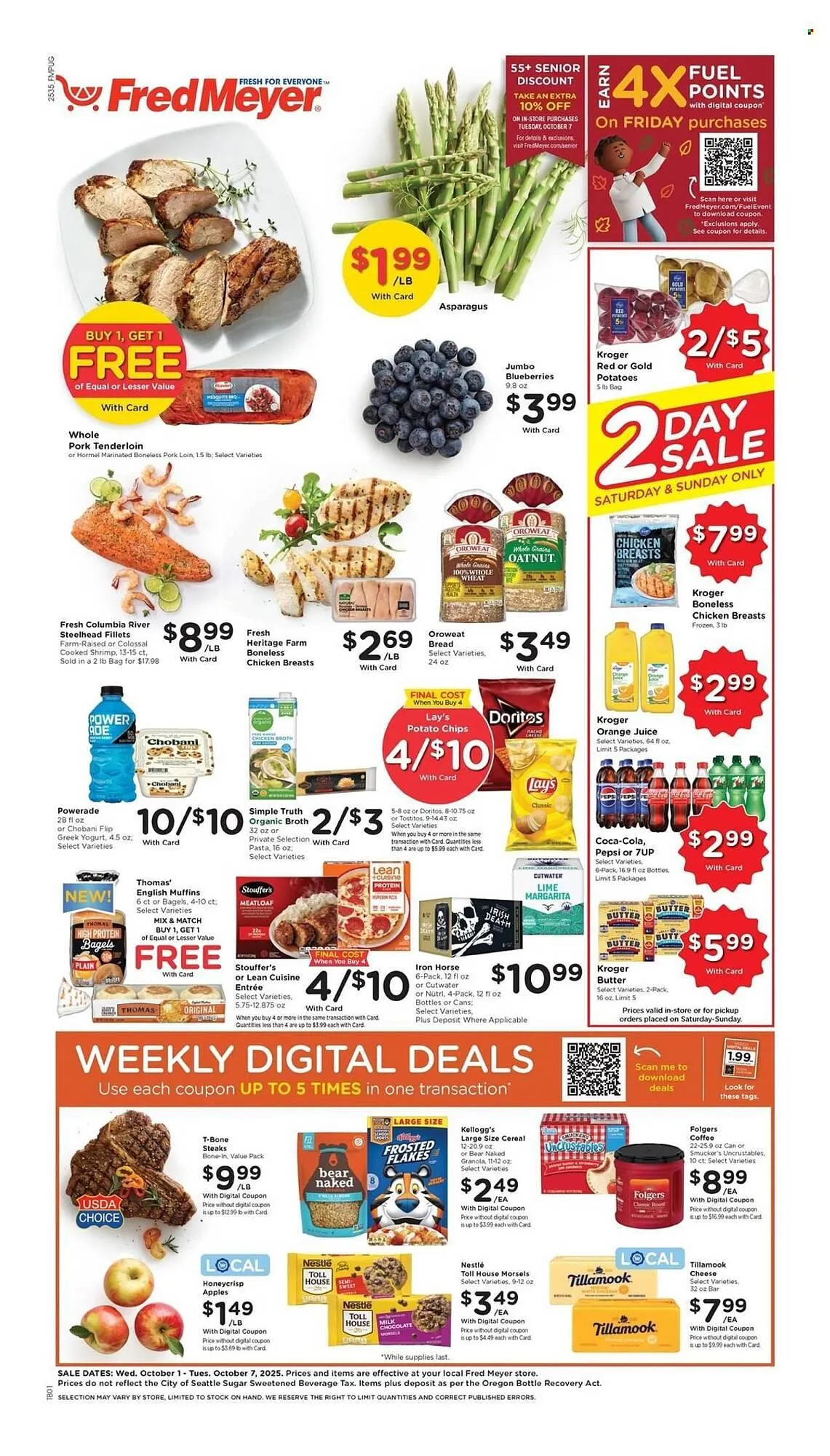 Weekly ad Fred Meyer weekly ad from October 1 to October 7 2025 - Page 1