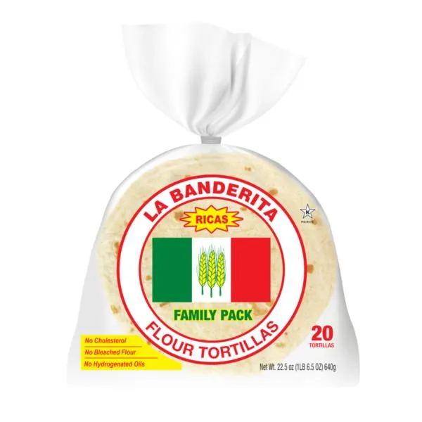 La Banderita Flour Tortillas, Family Pack