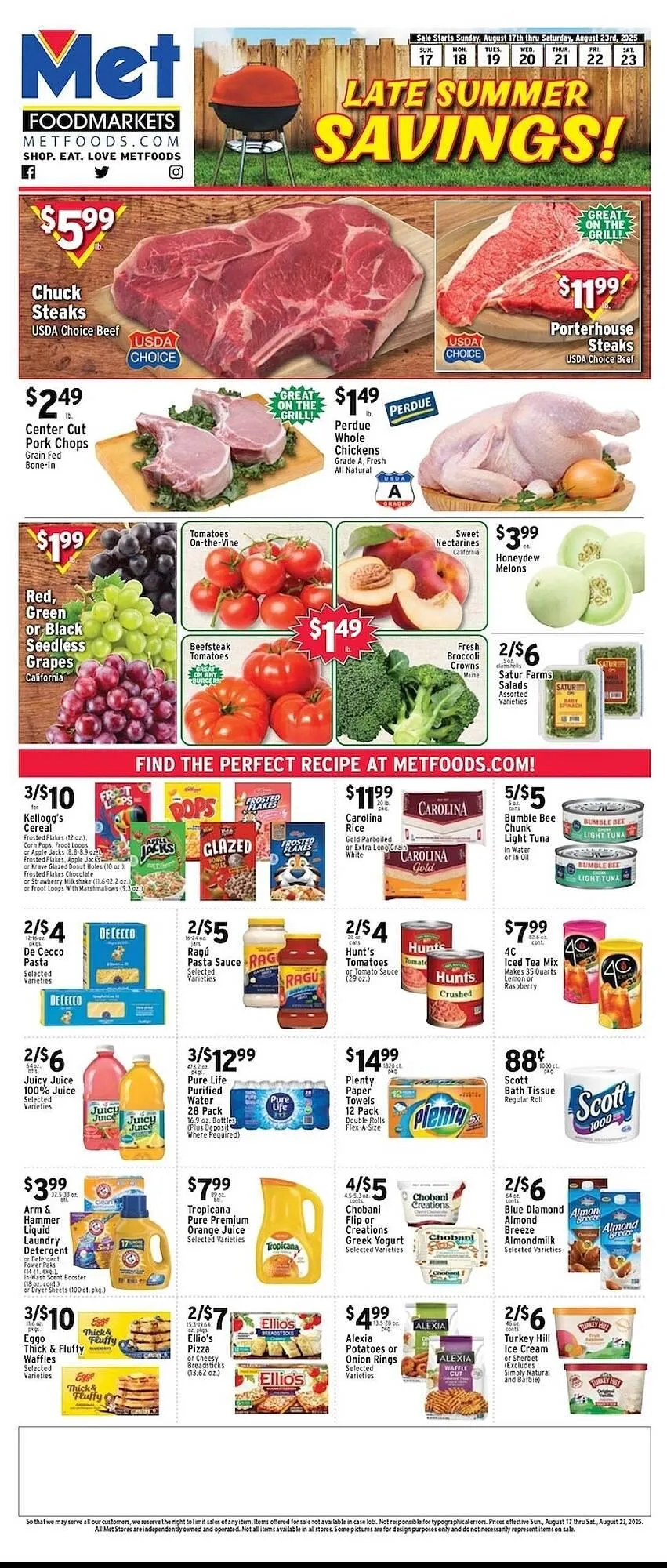 Weekly ad Met Foodmarkets Weekly Ad from August 17 to August 23 2025 - Page 1