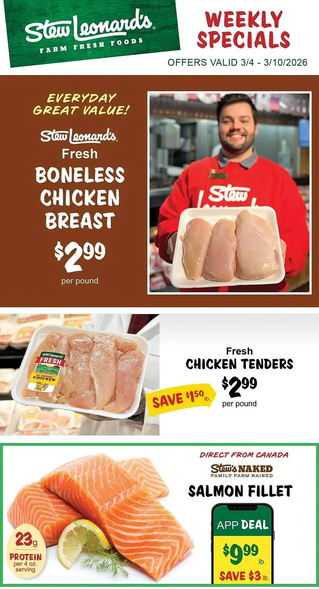 Weekly ad Stew Leonard's flyer from March 4 to March 10 2026 - Page 1
