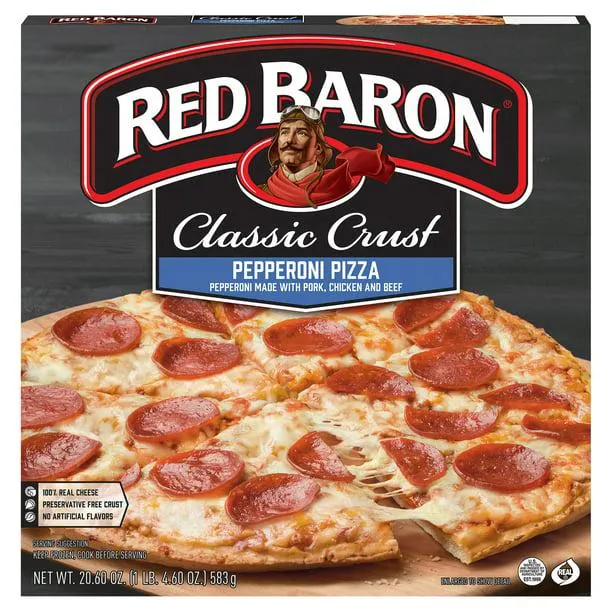 Red Baron Rising Crust Pepperoni Frozen Pizza 20.6oz