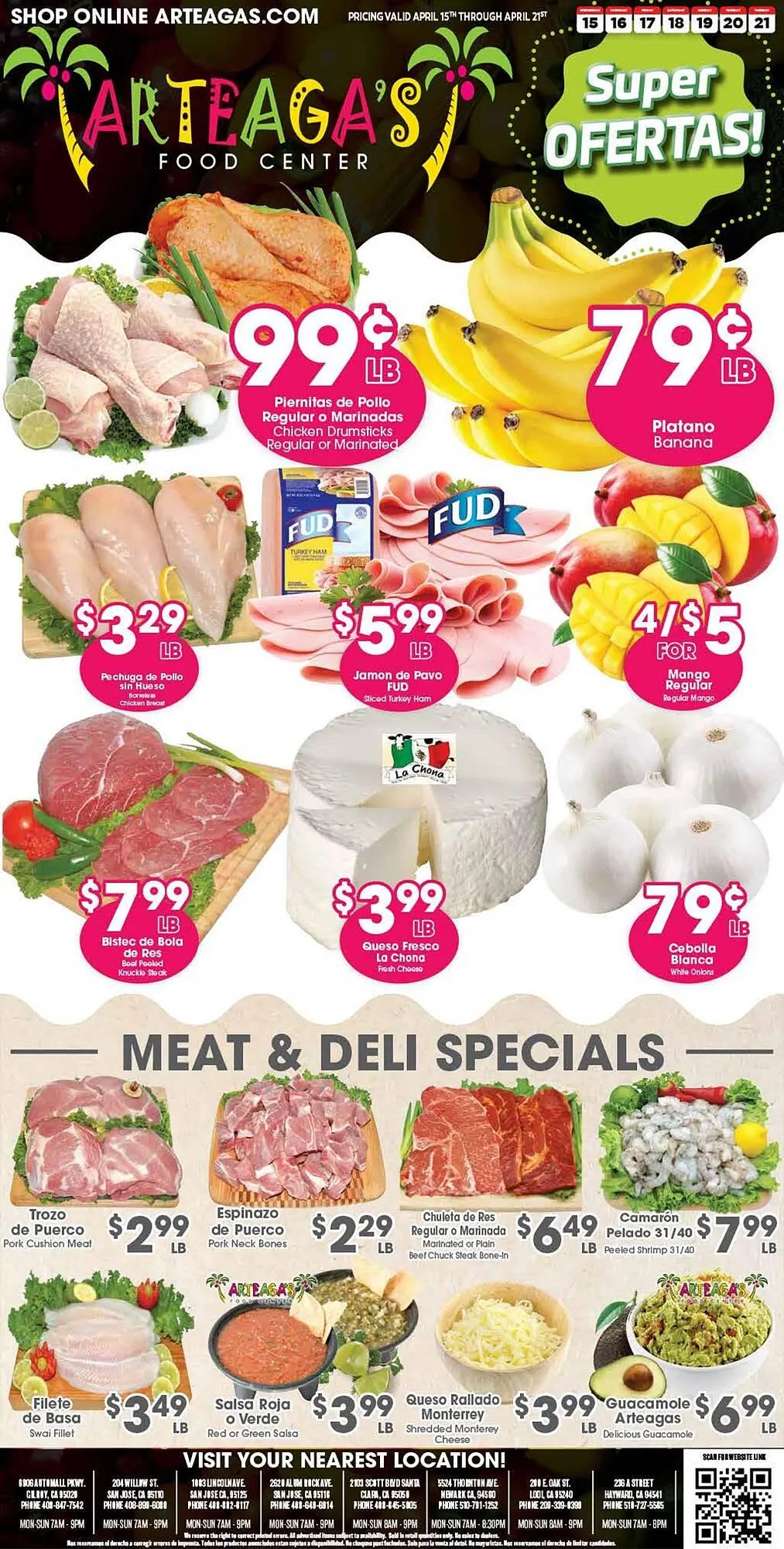 Weekly ad Arteagas Food Center weekly ad from April 15 to April 21 2026 - Page 1