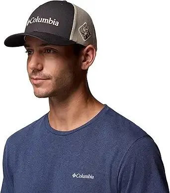 Columbia Unisex Mesh Snap Back, Shark/Dark Stone, One Size