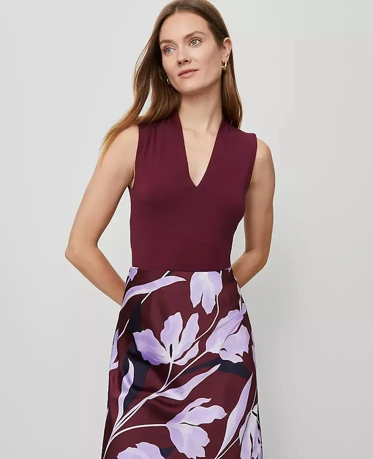 Sleeveless V-Neck Top