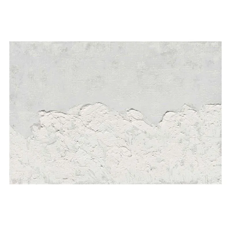 White Abstract Canvas Wall Art, 24x36