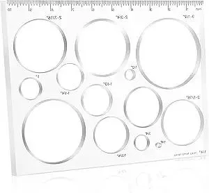 Router Templates for Woodworking,Router Jig Circle Inlay Templates Decorative,13-in-1 Router Templates(10 * 7.8 inches)
