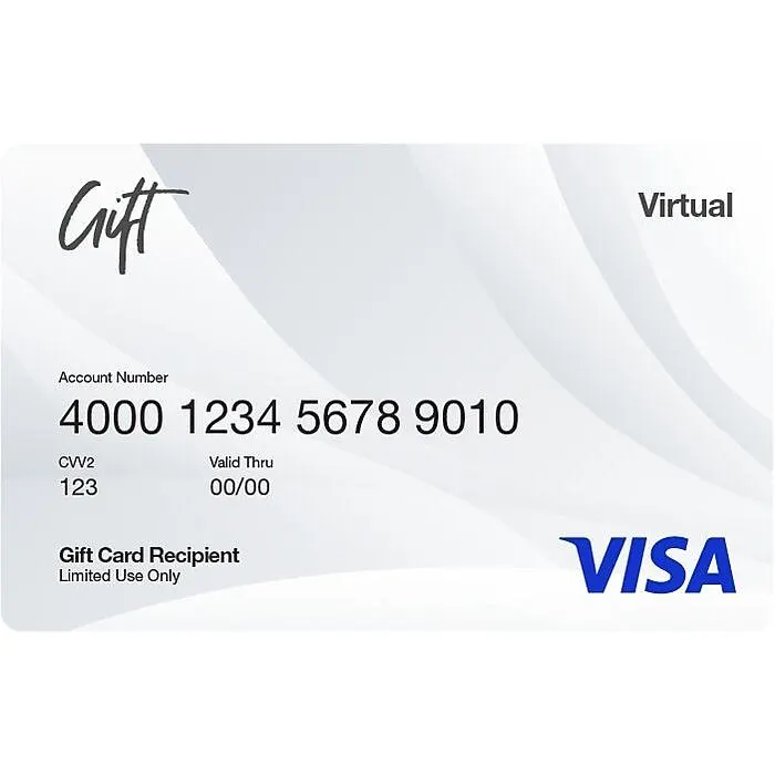 Visa® Virtual $200.00 Gift Card,