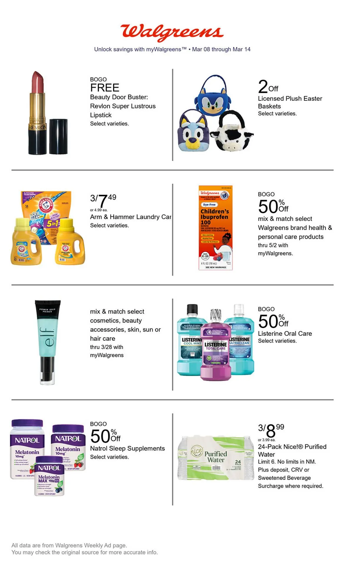 Weekly ad Walgreens weekly ad from March 8 to March 14 2026 - Page 1