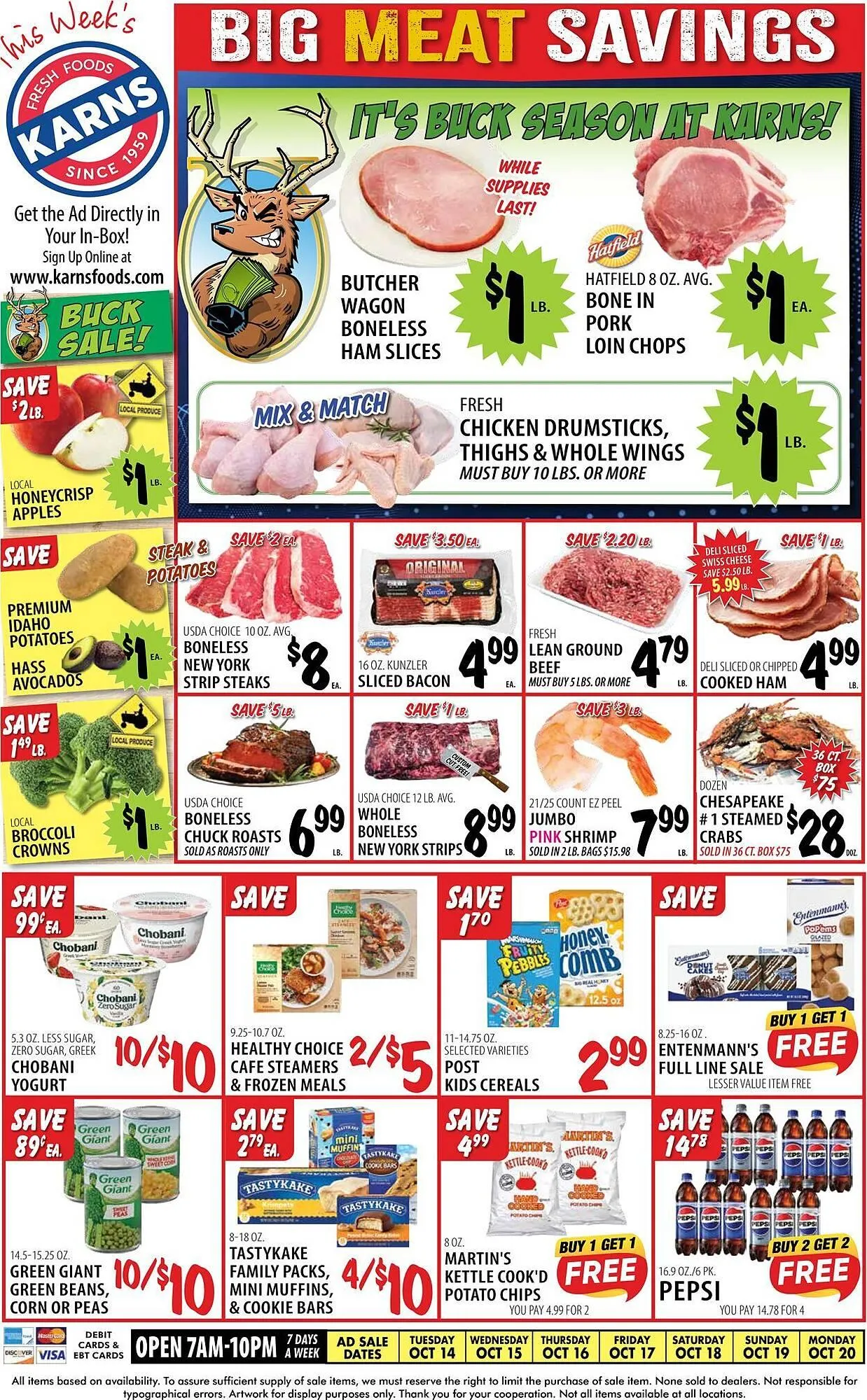 Weekly ad Karns weekly ad from October 14 to October 20 2025 - Page 1
