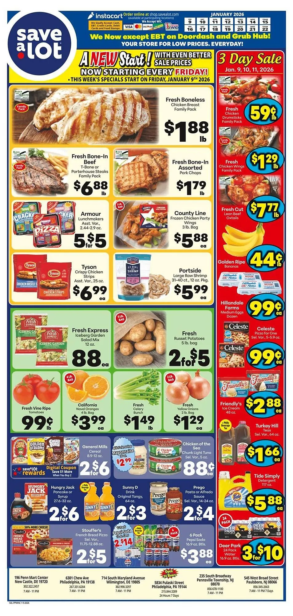 Weekly ad Save a Lot weekly ad from January 9 to January 22 2026 - Page 1