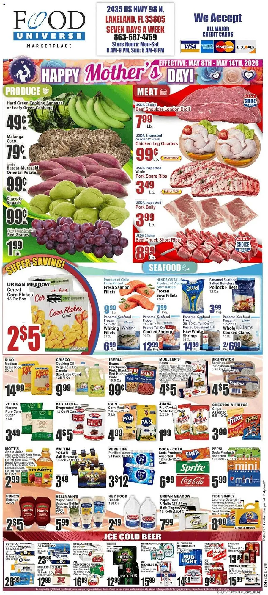 Weekly ad Food Universe circular from May 8 to May 15 2026 - Page 1