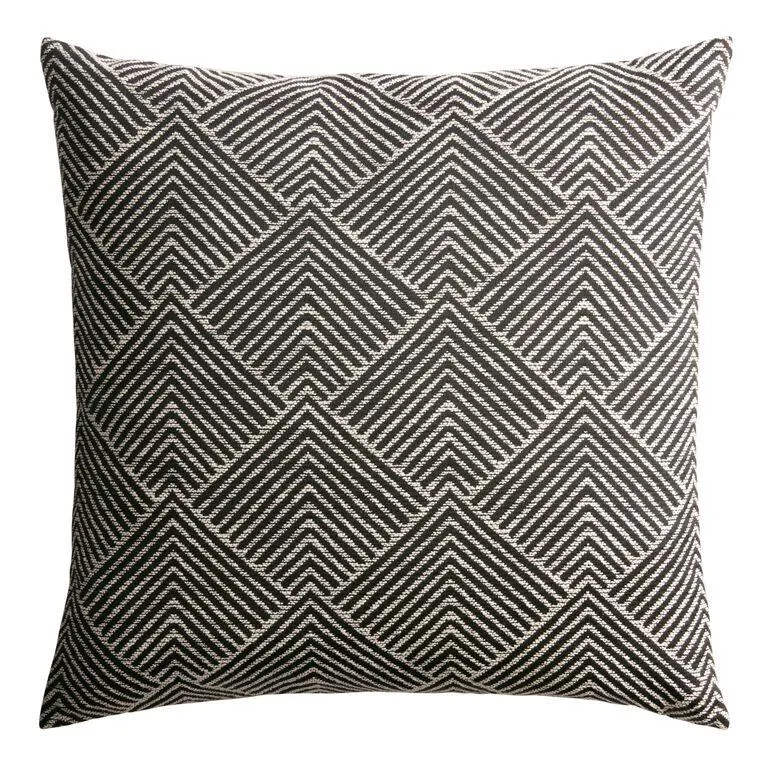 Geometric Angle Jacquard Throw Pillow