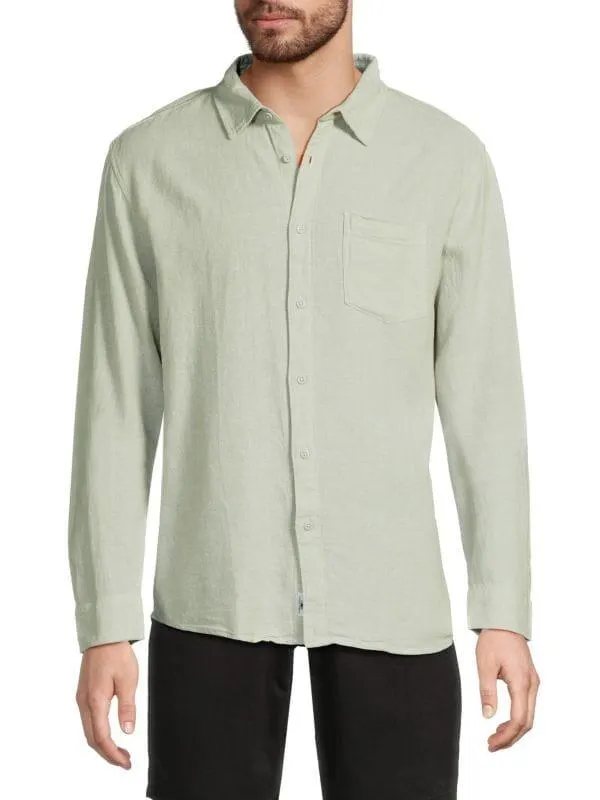 Solid Linen Blend Shirt