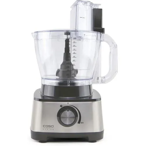 Caso 13-Cup Deluxe Food Processor, 600 Watt, Stainless Steel (13621)