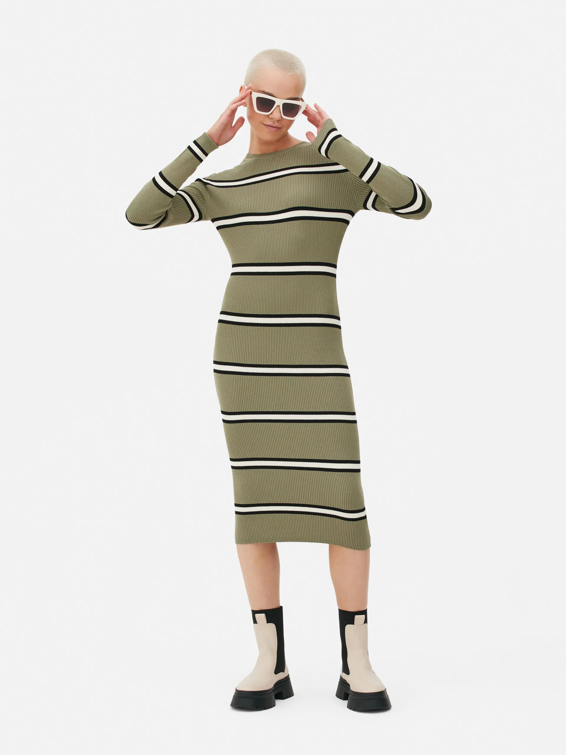 Rib Midi Dress