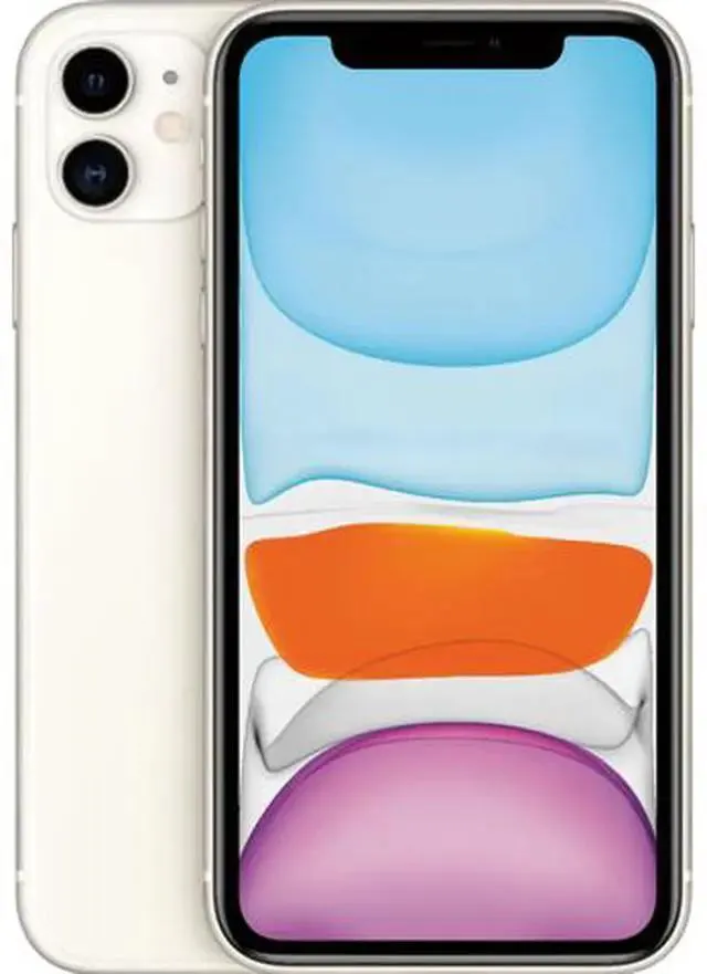 Apple iPhone 11 64GB, Refurbished Unlocked Cell Phone, White - Very Good Condition (Grade B)