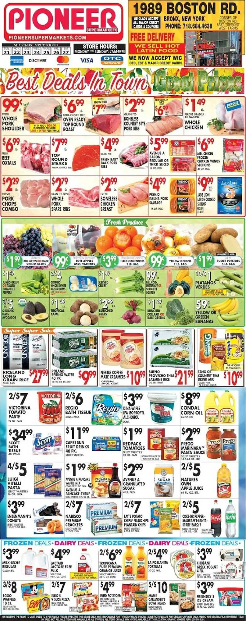 Weekly ad Pioneer Supermarkets weekly ad from September 21 to September 27 2025 - Page 1