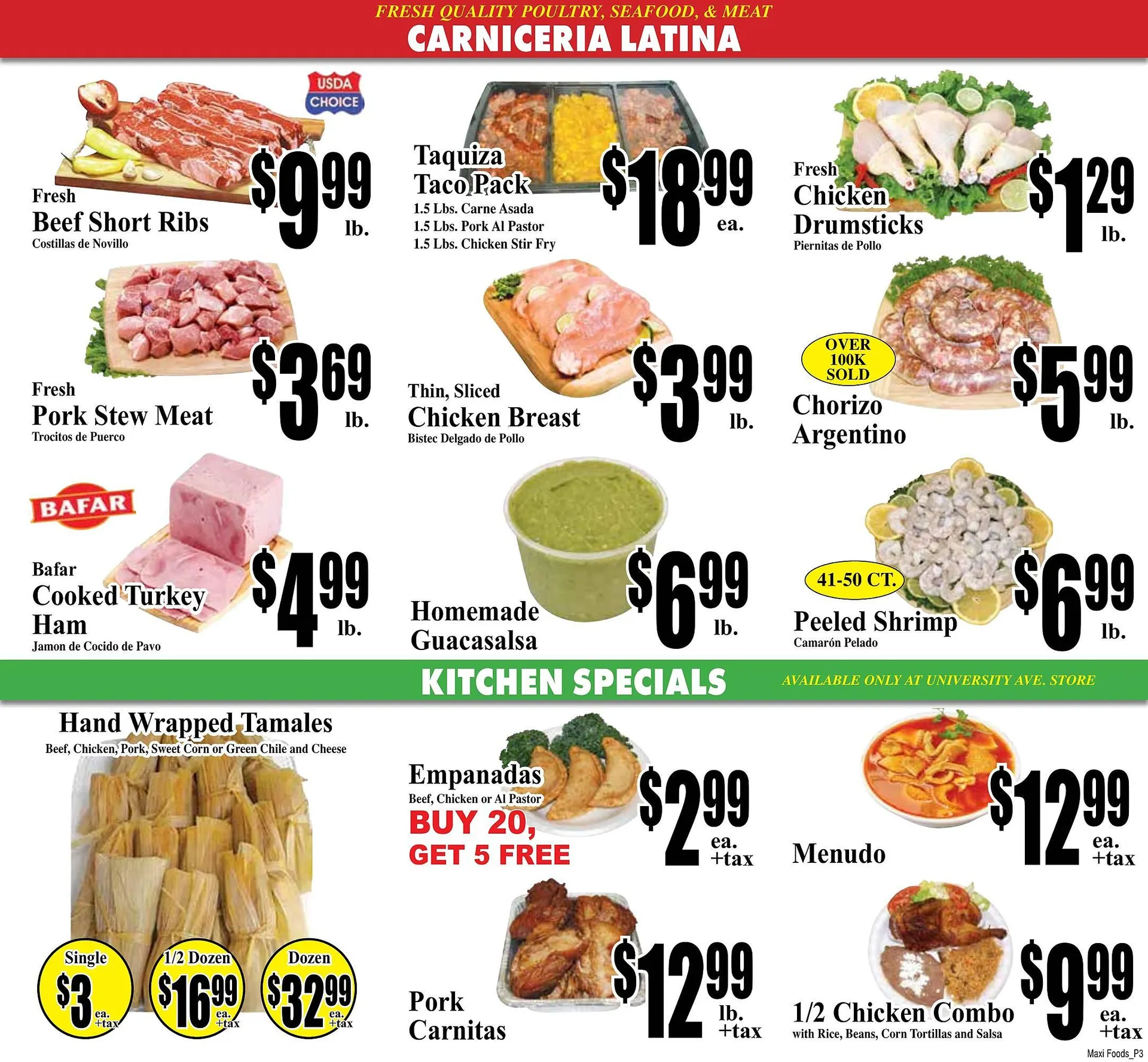 Weekly promotion Maxi Foods weekly ad spanning from September 10 to September 16 2025 - Page 3 for Catalogue 365