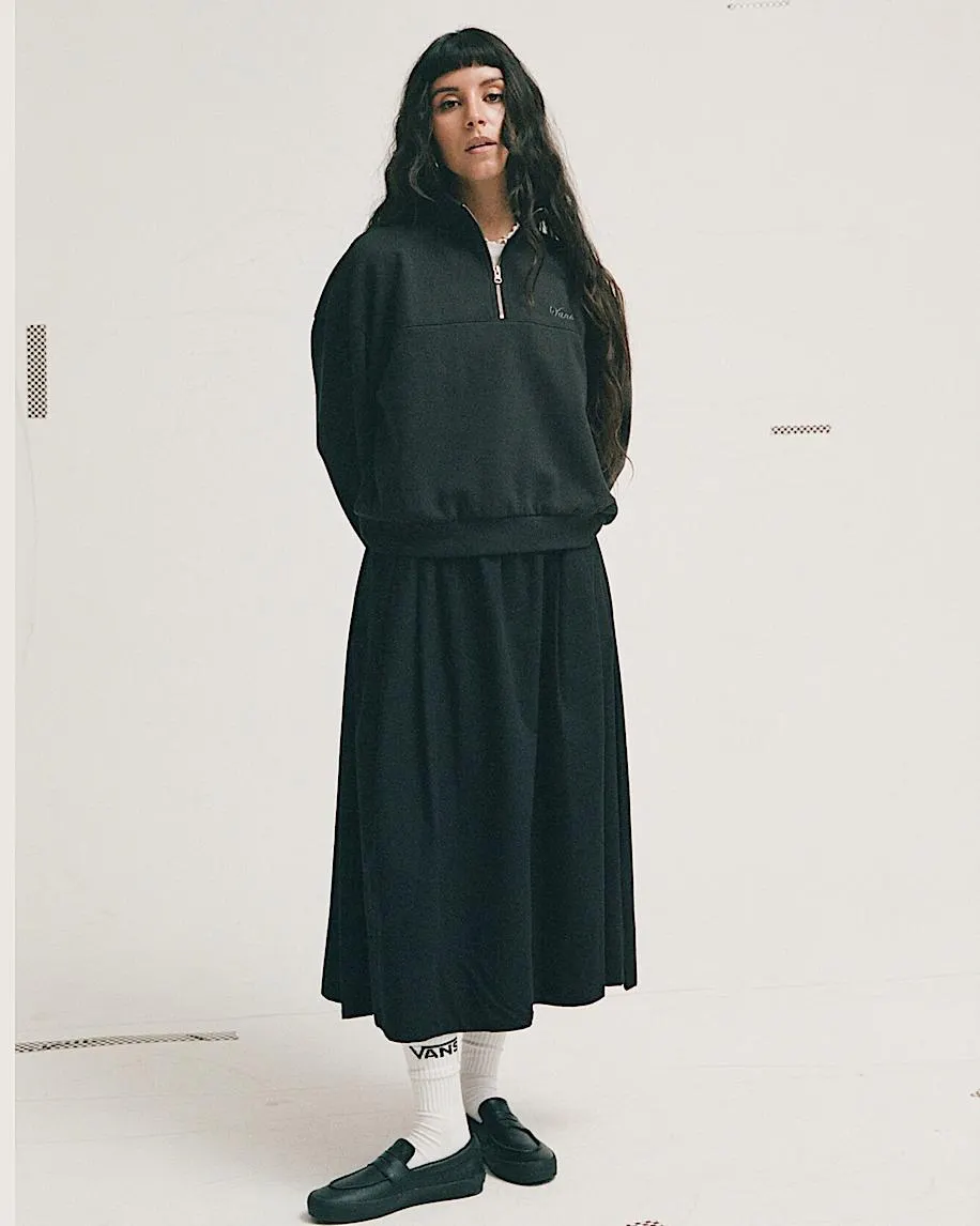 Script Logo Mock Neck Sweatshirt