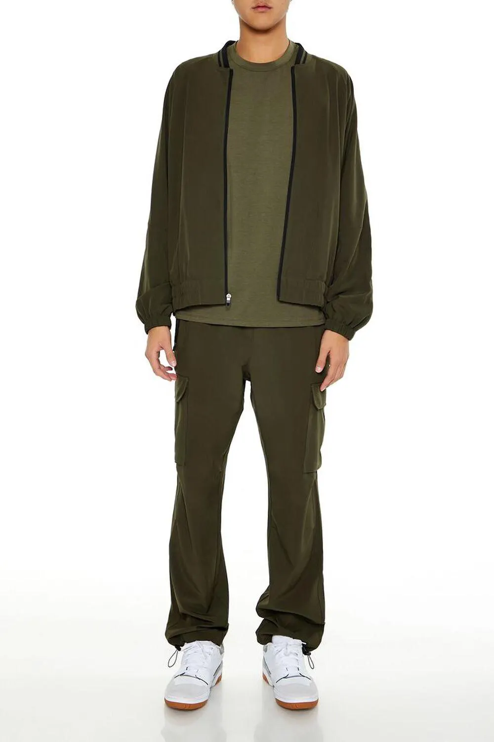 Toggle Drawstring Cargo Joggers