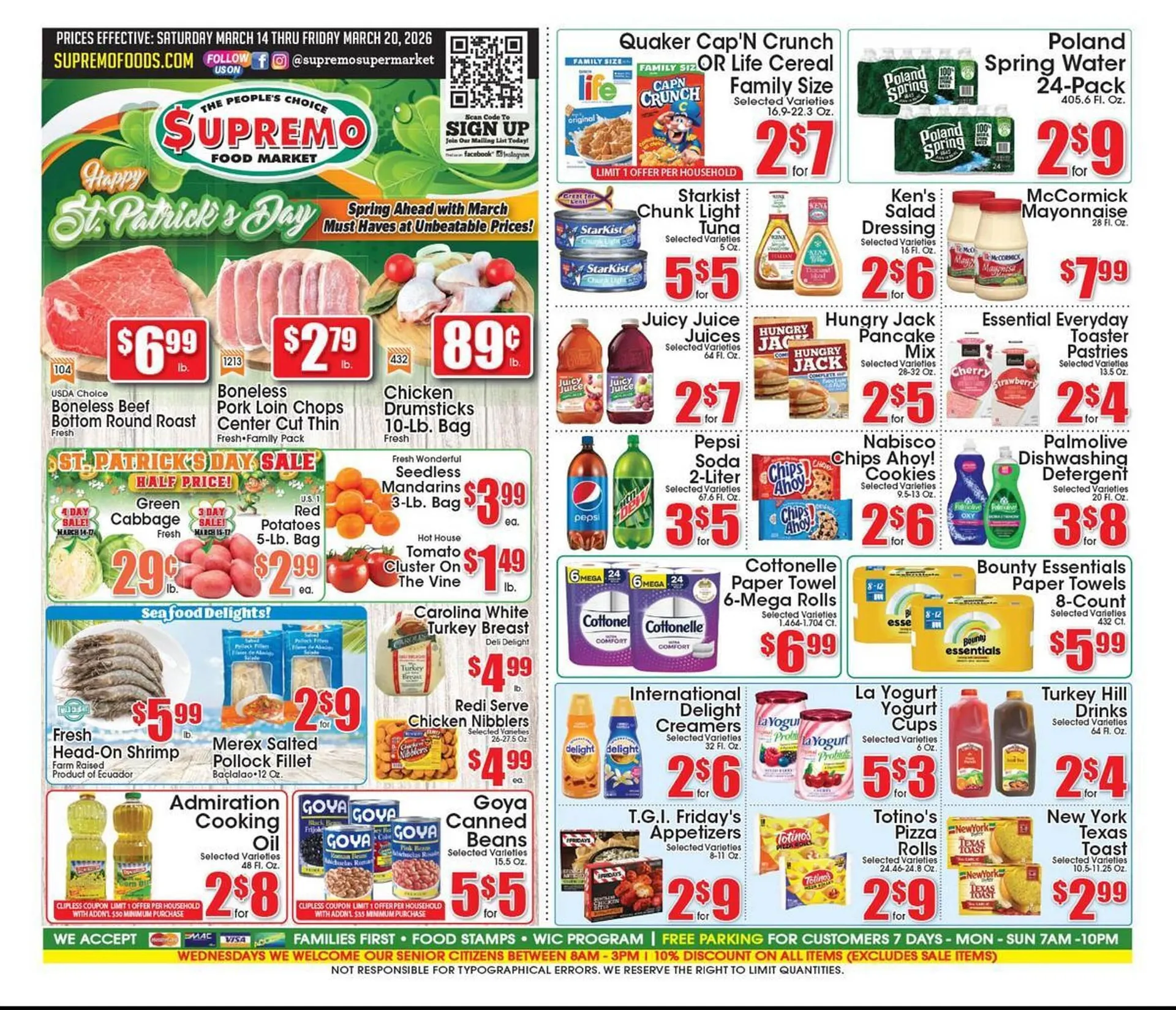 Weekly ad Supremo Foods Inc weekly ad from March 14 to March 20 2026 - Page 1