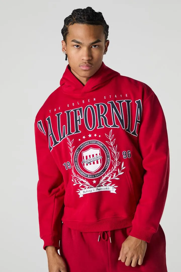 California Embroidered Fleece Hoodie