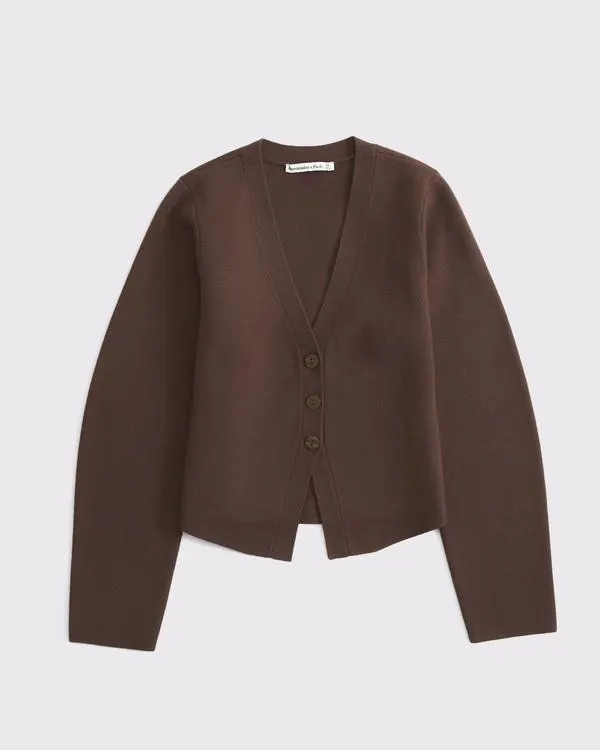 LuxeLoft Rounded Sleeve Cardigan