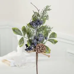 Artificial Blueberry and Pinecone Pick - Seconds