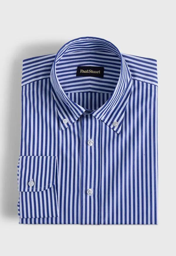Button Down Bengal Stripe Dress Shirt