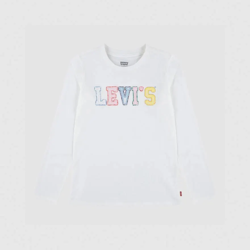 Ls Crochet Tee Big Girls S-xl