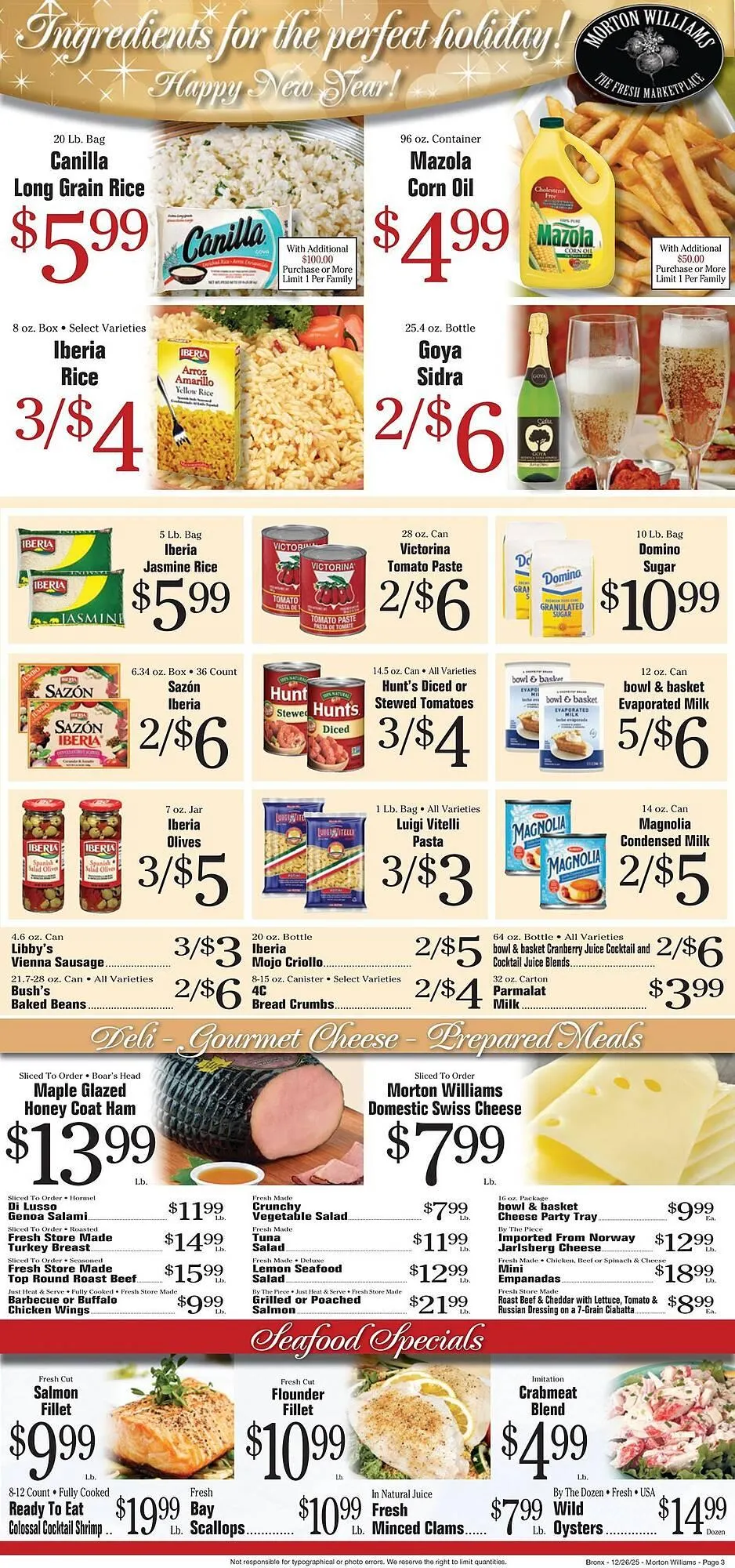 Weekly ad Morton Williams weekly ad from December 26 to January 1 2026 - Page 3