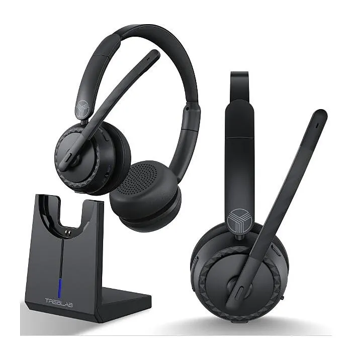 Treblab C7-Pro Noise Canceling Bluetooth Stereo Computer Headset,