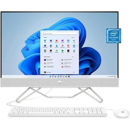 Hewlett Packard 23.8" Intel Celeron J4025 8GB/256GB SSD All-in-One Desktop PC, 24-cb0010
