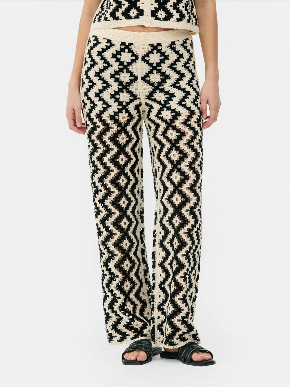 Co-ord Zig Zag Crochet Leggings