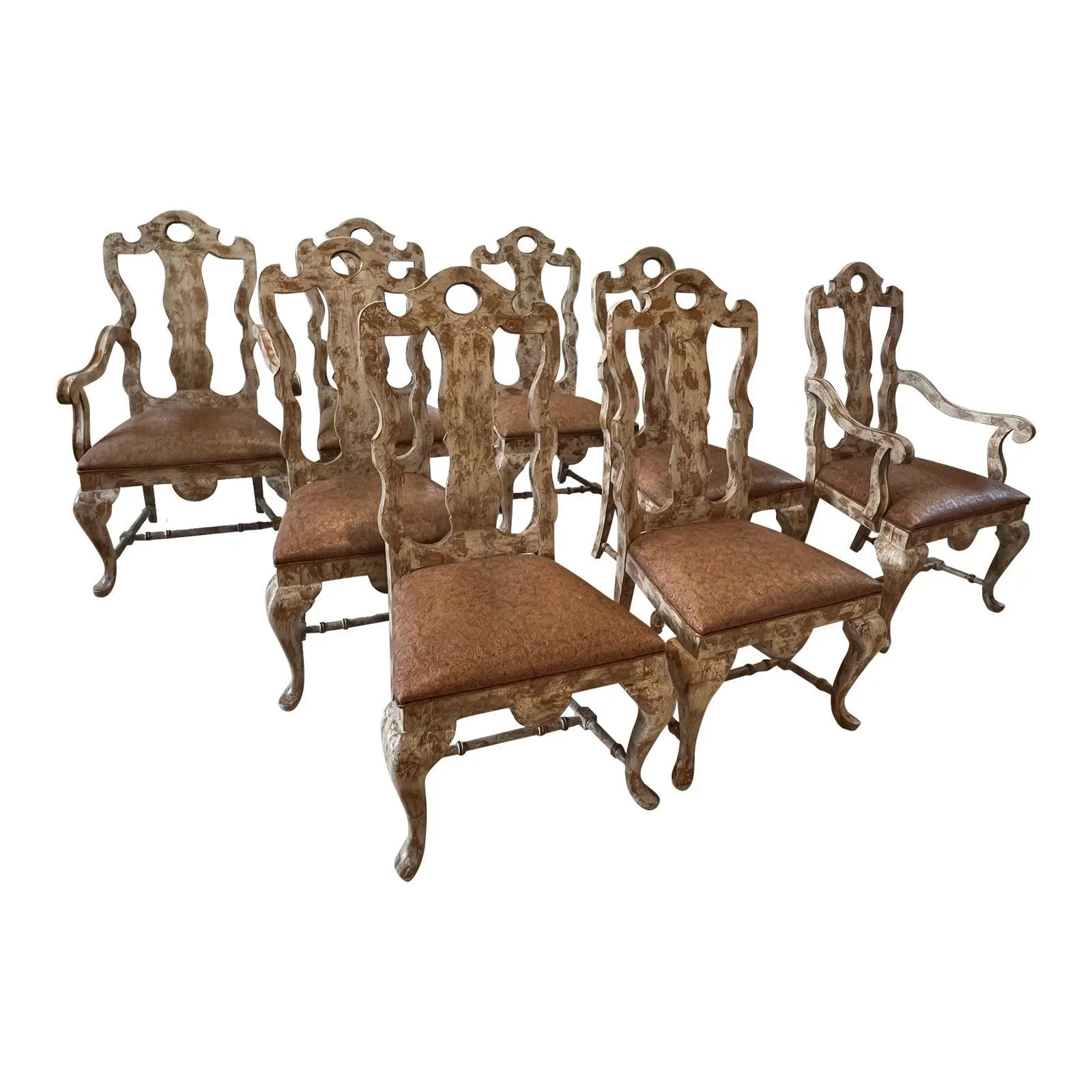 Century Furniture Slat Back Dining Chairs- Set of 8