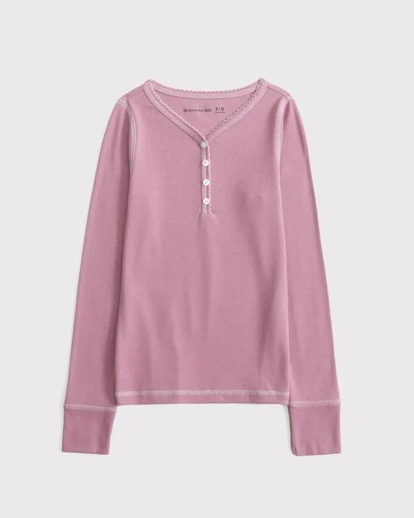 long-sleeve henley tee