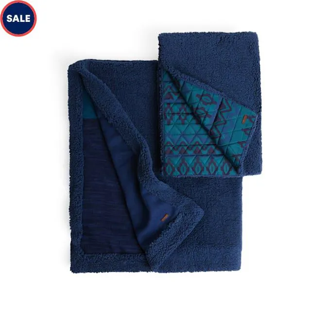 Reddy Navy Matching Throw Set for Dogs