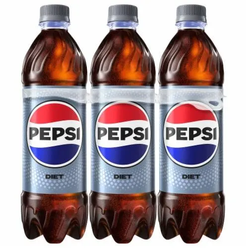 Pepsi Diet Soda Cola 16.9 Fl Oz, 6 Count