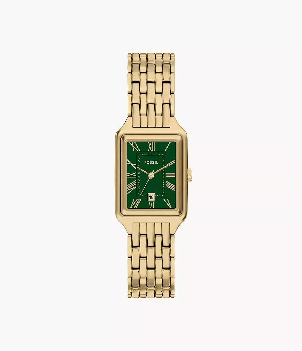 Raquel Three-Hand Gold-Tone Stainless Steel Watch
