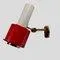 Red and White Wall Light from Stilnovo, 1950s