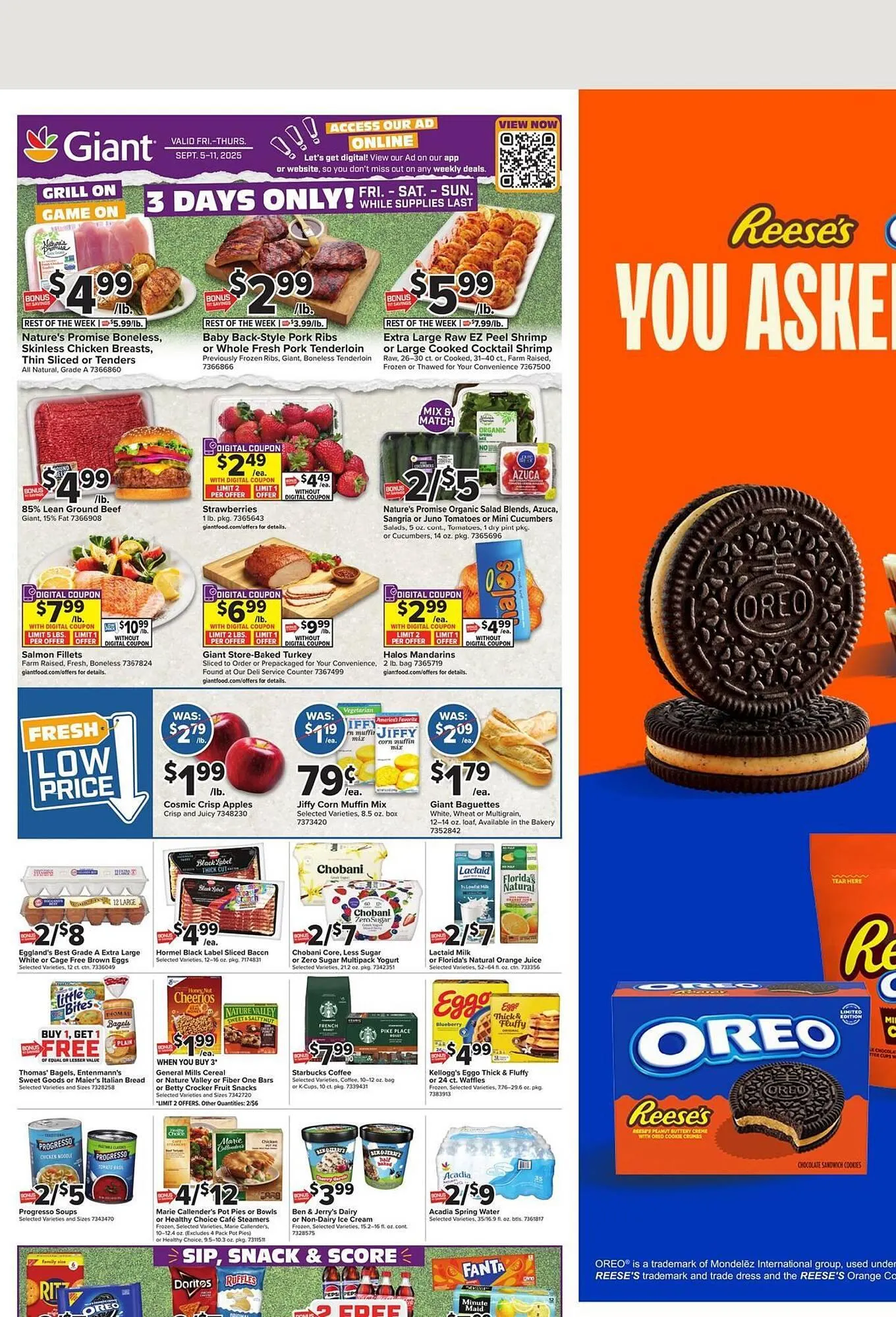 Weekly ad Giant Food weekly ad from September 5 to September 11 2025 - Page 1